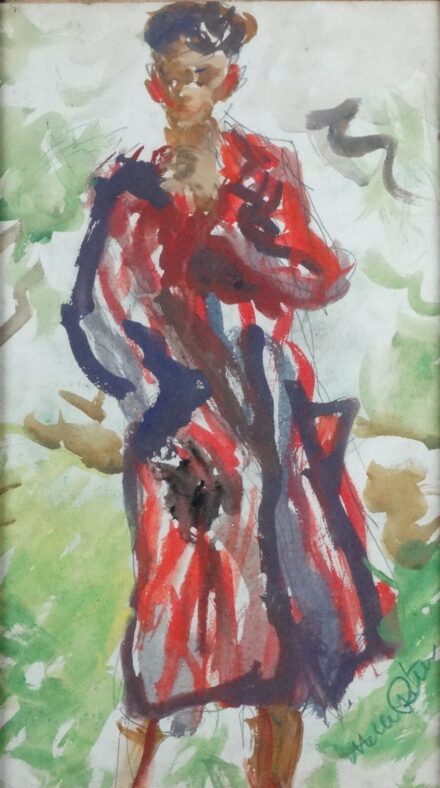 Meller Péter (1923-2008): Férfi fürdököpenyben