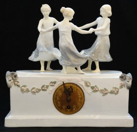 Rudolf Podany (1876-1963): Táncoló lányok - kandalló óra DEPOSE 447