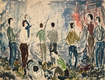 Varga József (1922-2021): Horgászok, 1967