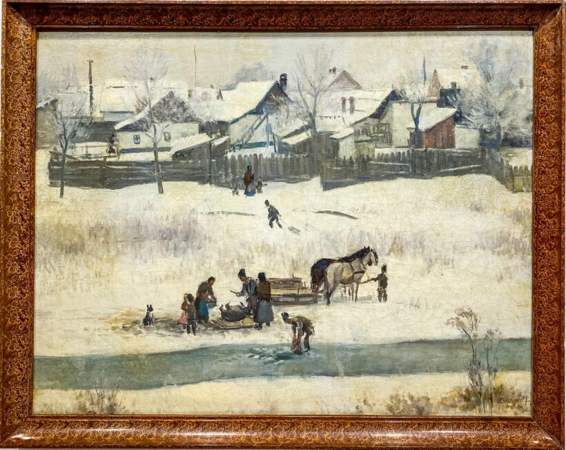 Chiovini Ferenc (1899-1981): Disznóvágás - Image 2