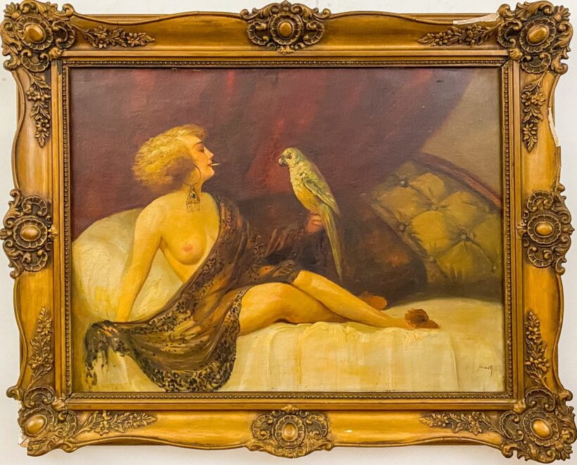 Bernáth Ilma (1891-1961): Női akt papagájjal - Image 2