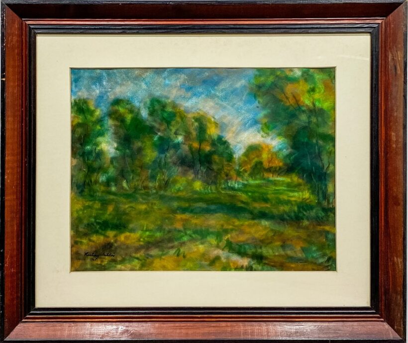 Hubay Miklós (1922-): Ligetes táj - Image 2