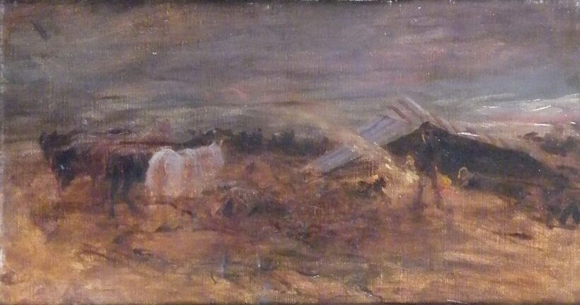 Pataky László (1857-1912): Éjszakai tábor