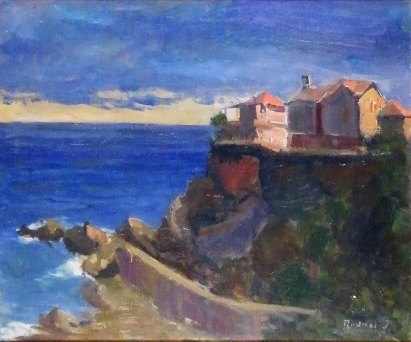 Radnai József (1896-1963): Házak a sziklaszirten