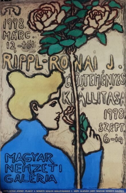 Rippl-Rónai József : Kiállítási plakát, MNG, 1998