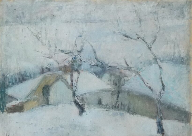 Szilvásy Margit (1898-1977): Zebegényi tél, 1956