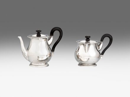Biedermeier kávéskanna és tejkiöntő