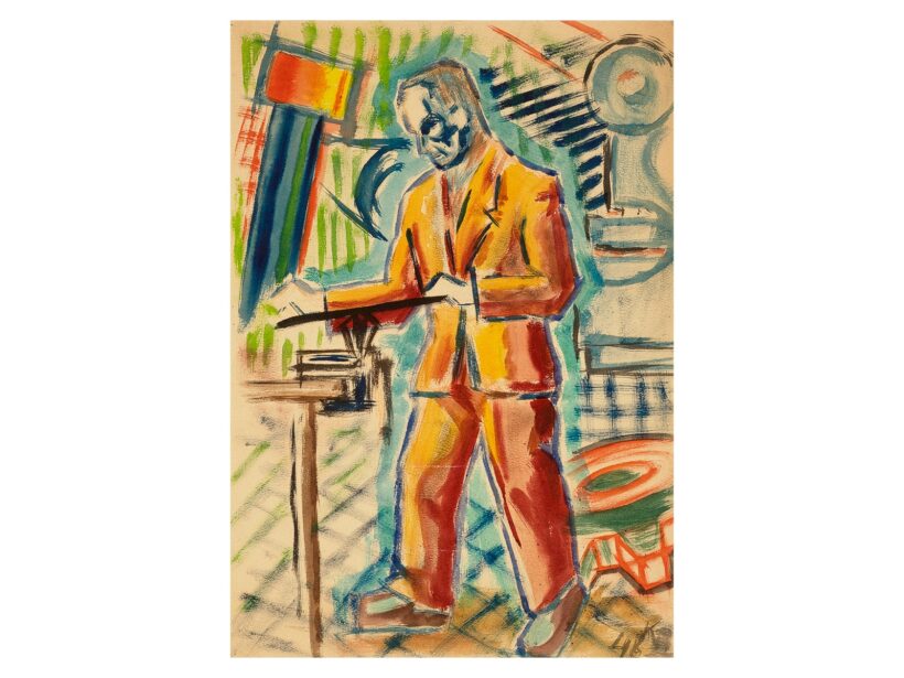 Kondor Béla: A Ganz hajógyárban, 1948