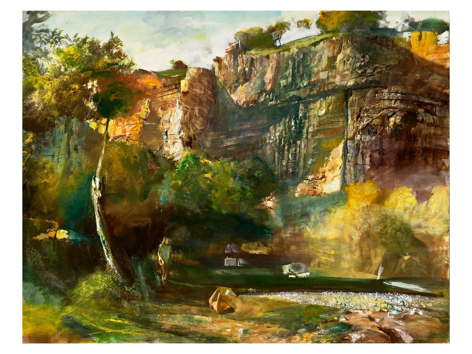 Csernus Tibor: Aveyroni táj, 1978