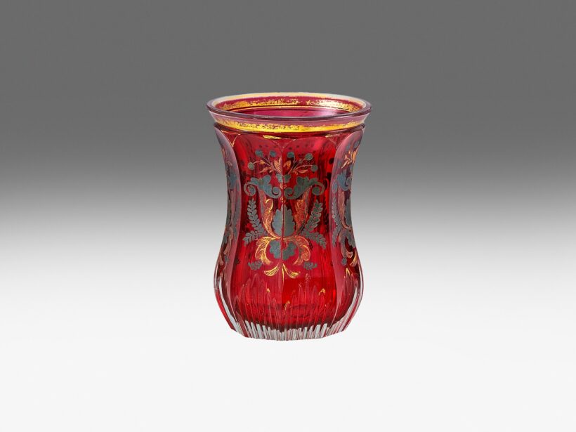 Biedermeier emlékpohár