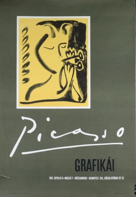 Pablo Picasso: Kiállítási plakát, Műcsarnok, 1967
