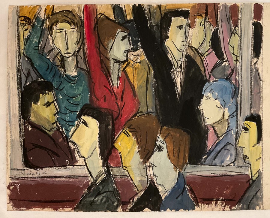 Varga József (1922-2021): Villamoson I., 1961-62