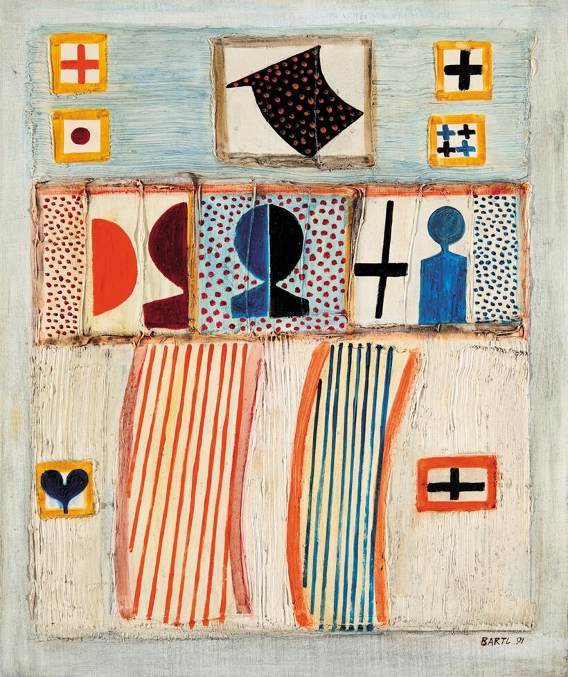 Bartl József (1932-2013): Kompozíció, 1991