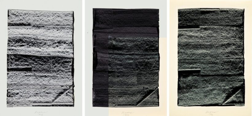 Hencze Tamás (1938-2018): Cím nélkül V., XVII., XXI., 1973 - 3 műalkotás