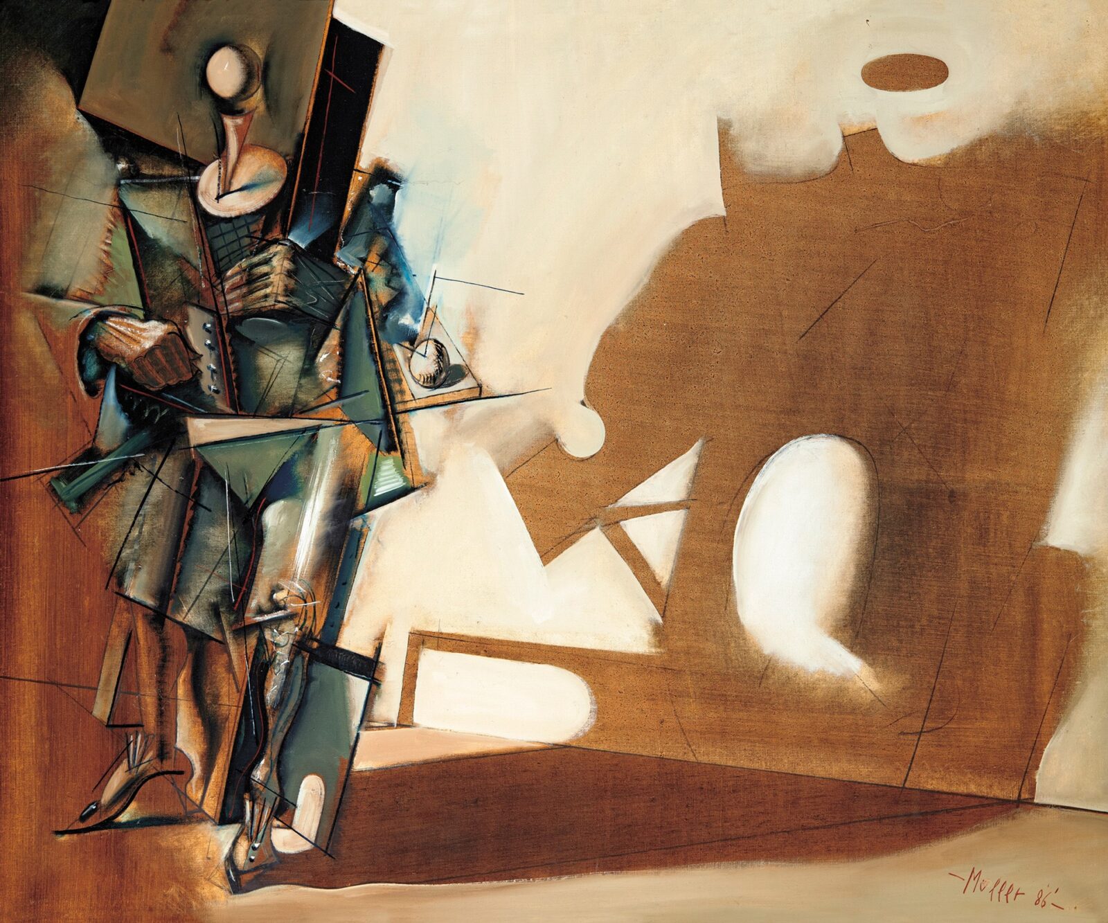 Müller Árpád (1961-2006): Lovag, 1986