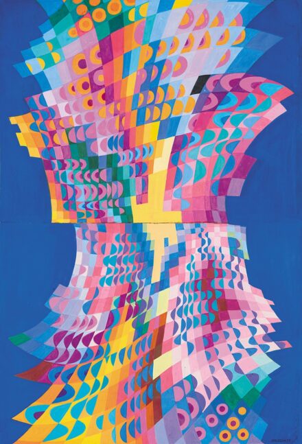 Balogh László (1930-2002): Struktúra vörösben, 1979