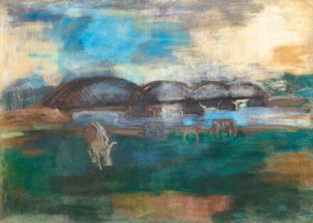 Bernáth Aurél (1895-1982): Trencséni híd, 1928
