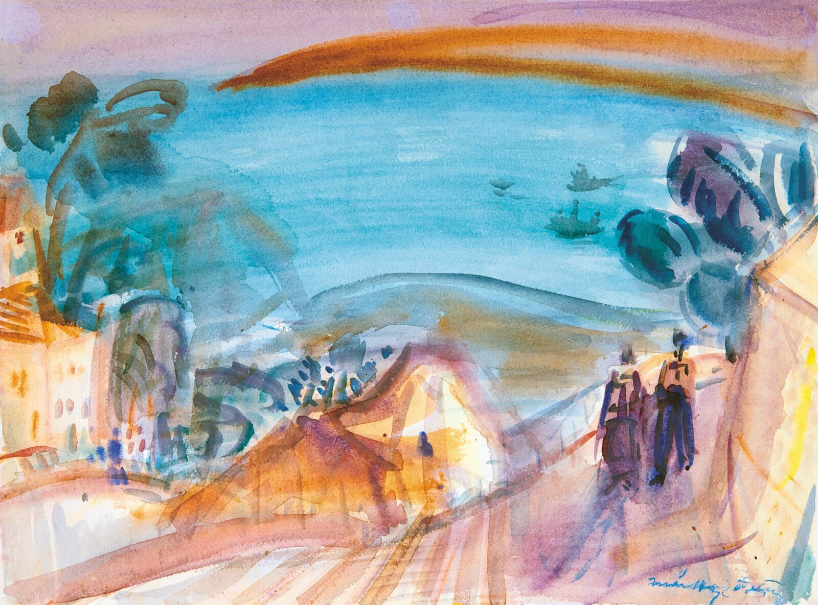 Márffy Ödön (1878-1959): Kilátás a dombról