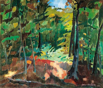 Nagy Oszkár (1883-1965): Nagybányai erdő tisztással, 1934