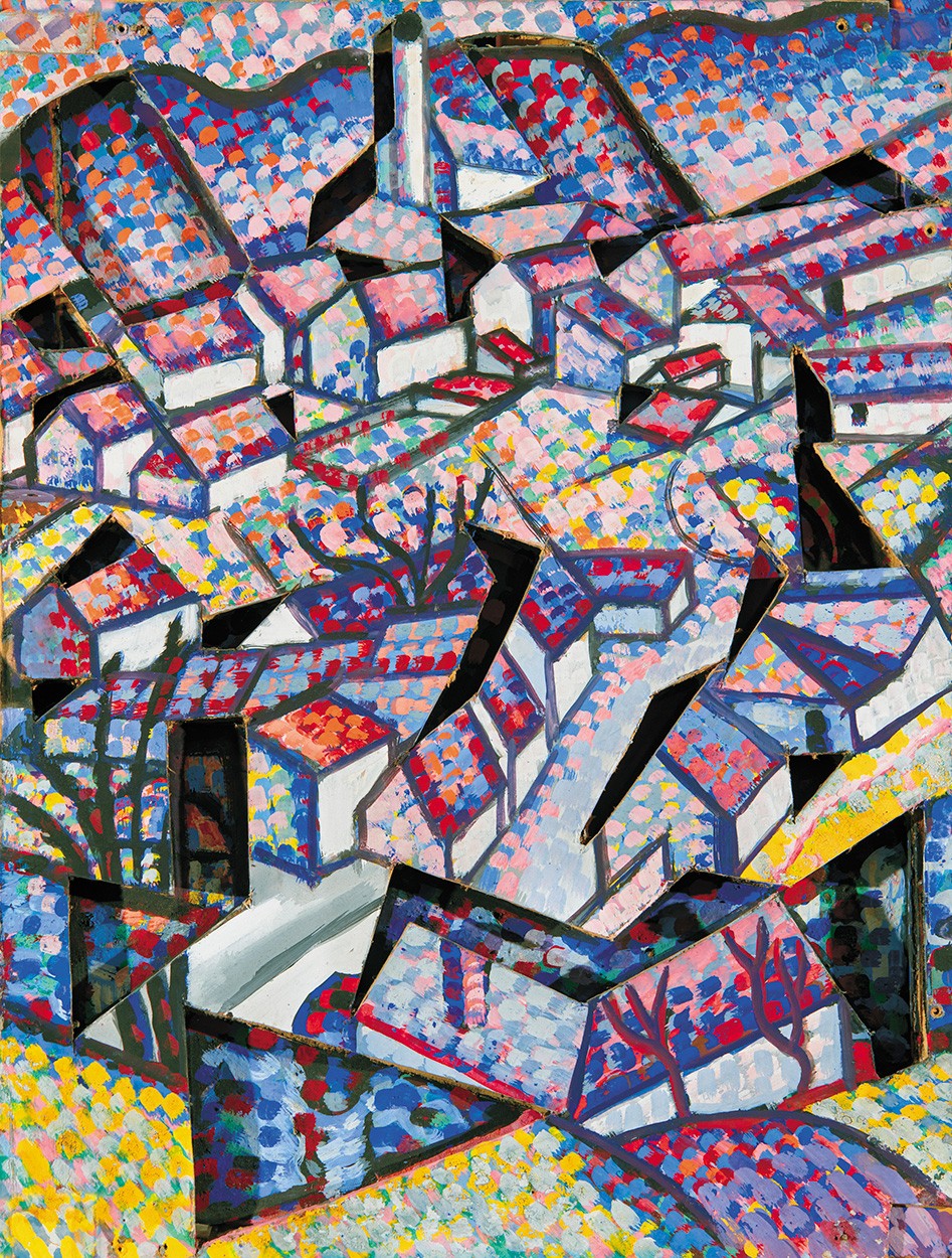 Pál István (1888-1939): Háromdimenziós táj (Gyöngyös-Solymos)