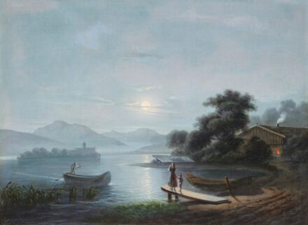 Szinyei Merse Pál (1845-1920): Holdas táj, 1862