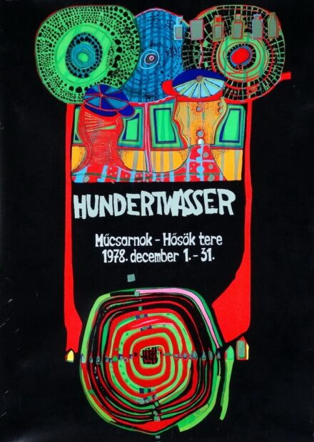 Friedensreich Hundertwasser : Kiállítási plakát, Műcsarnok, 1978