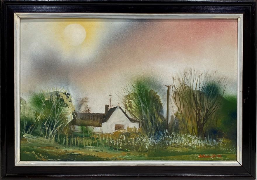 Dobrovits Ferenc (1941-1988): F.P.J. tanyája hátulról - Image 2