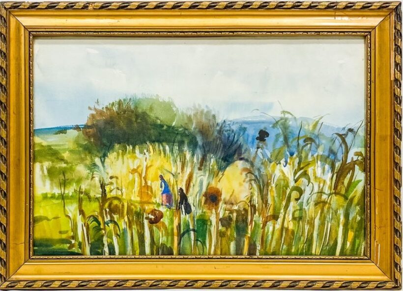 Szalóky Sándor (1921-1978): Őszi kukoricás - Image 2