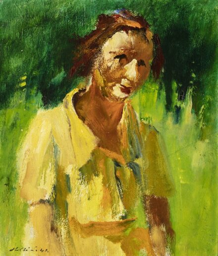 Holló László: Lány portré, 1940