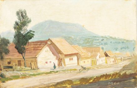 Molnár C. Pál: Egri utcarészlet, 1957