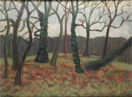 Weisz Zsuzsanna (1925 - 2017): Fák a kertben, 1974