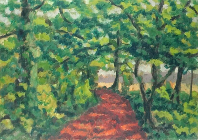 Weisz Zsuzsanna (1925 - 2017): Kertben, 1978
