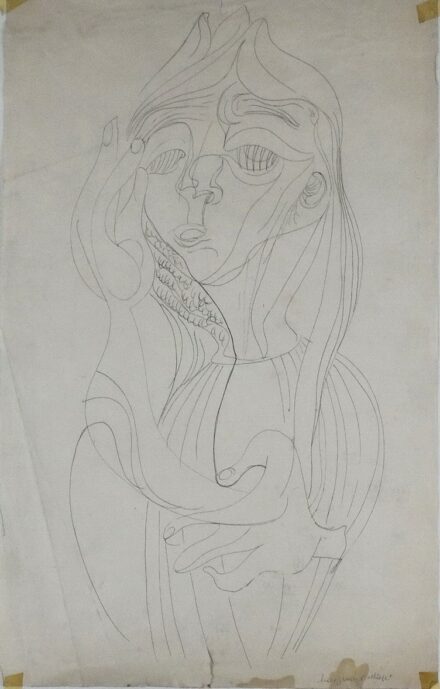 Hincz Gyula (1904 - 1986): Hagymás arckép, kitudio 1900, 1994