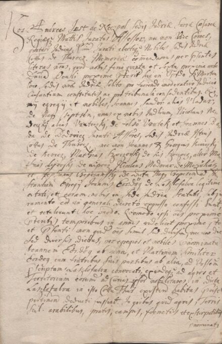 Osztálylevél. Eördögh János, Eördögh Márton és unokatestvérei között 1585-ben köttetett osztálylevél XVIII. századi másolata. Osztálylevél. Eördögh János, Eördögh Márton és unokatestvérei között 1585-ben köttetett osztálylevél XVIII. századi másolata.