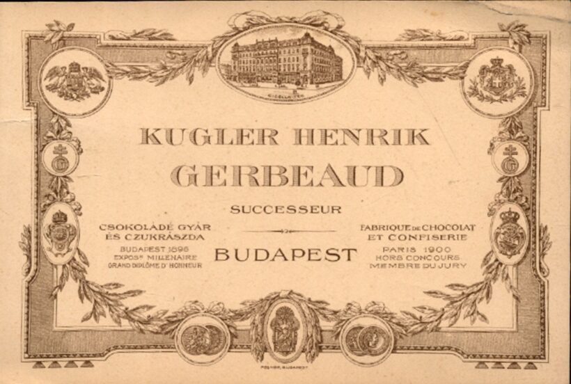 Kugler Henrik Gerbeaud successeuer reklámlap az 1910-es évekből.  Kugler Henrik Gerbeaud successeuer reklámlap az 1910-es évekből.