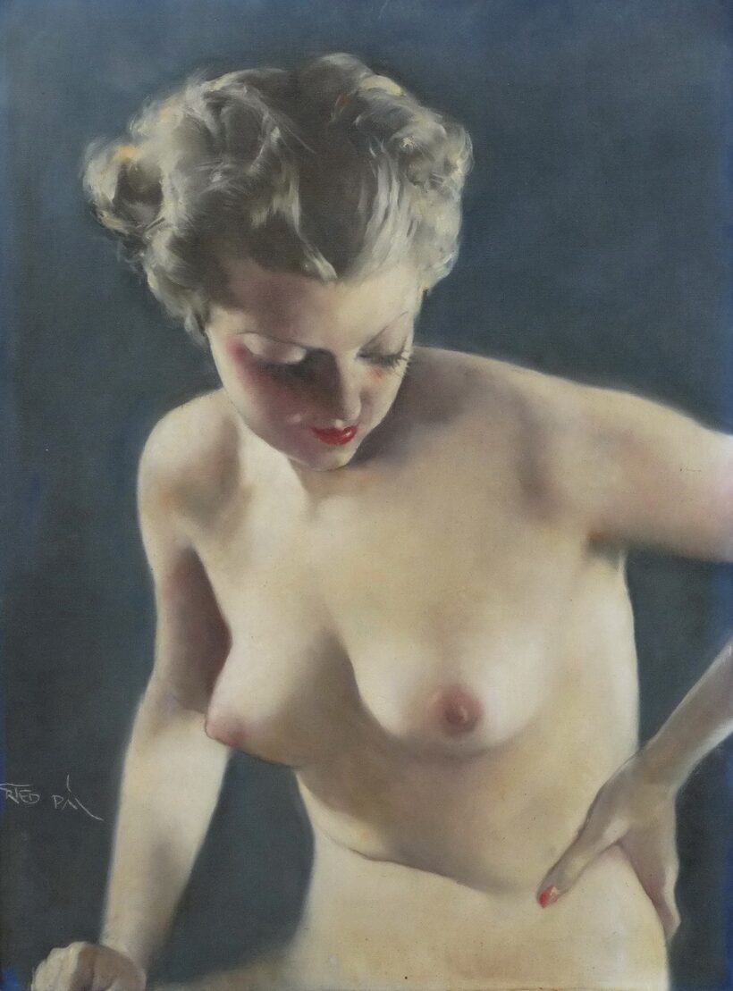 Fried Pál (1893 - 1976): Női félakt