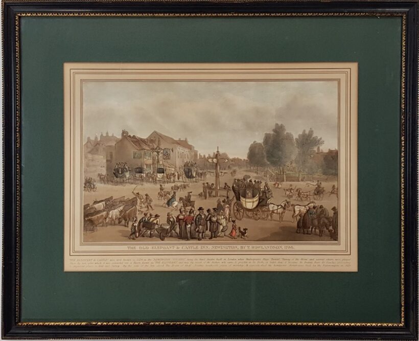 Newington , BY T, Rowlandson, 1786