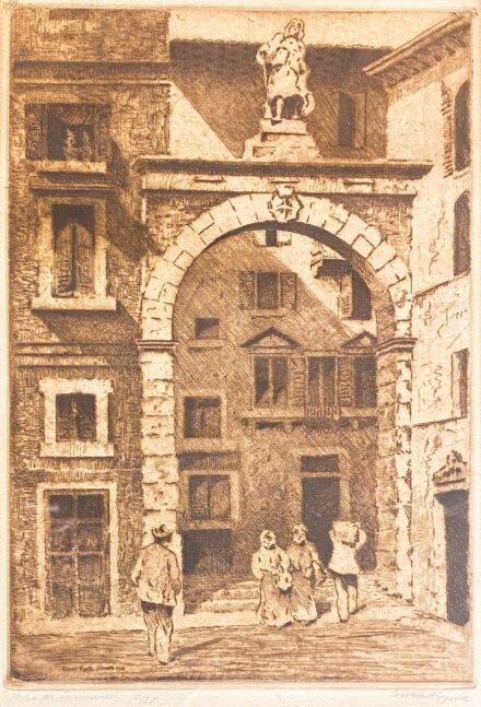 Conrád Gyula (1877-1959): Porta di Sanmichell Verona 1903.