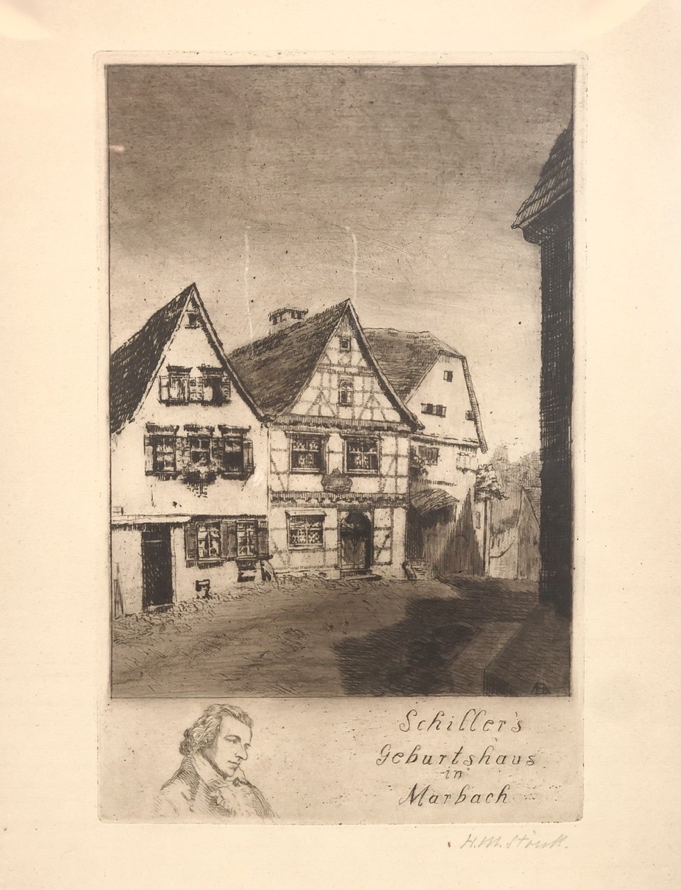 H.M. Störck 1930 körül: Schiller szülőháza Marbach