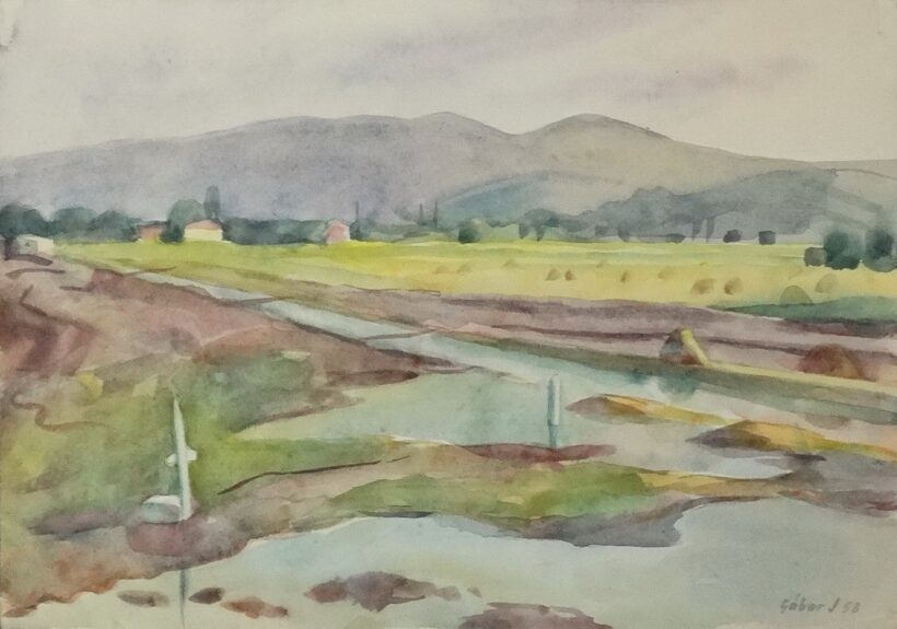 Gábor Jenő (1893-1968): Eső után, 1958