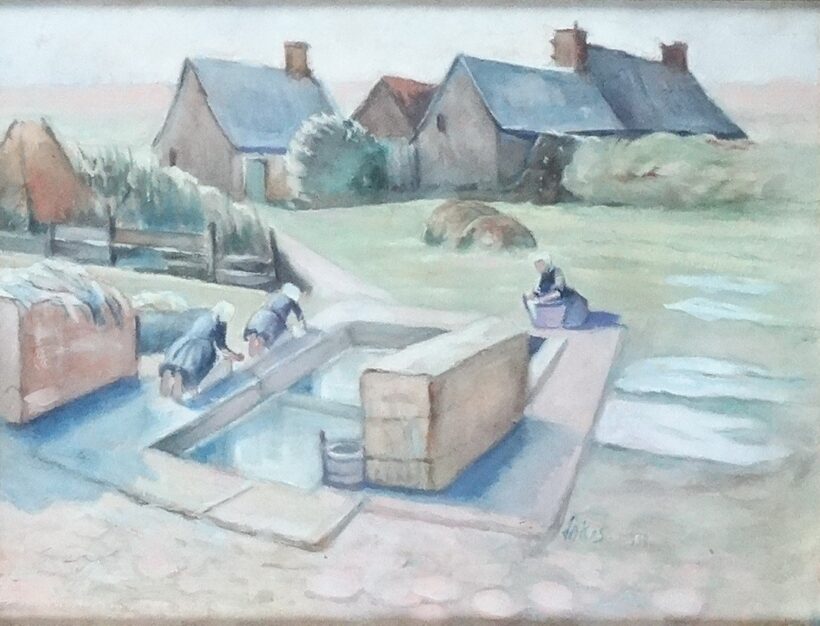 Lakos Alfréd (1870-1961): Mosónők, 1930