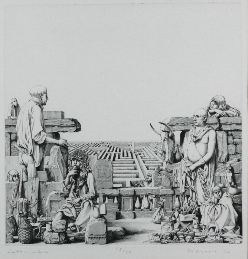 Rékassy Csaba (1937-1989): Labirintus 18/50