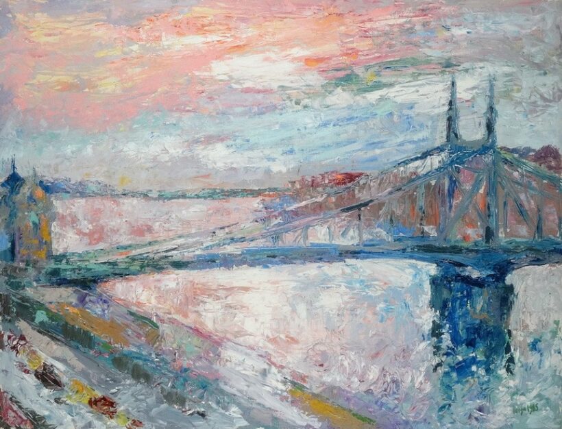 Varga József(1922-2021): Szabadság-híd, 1985