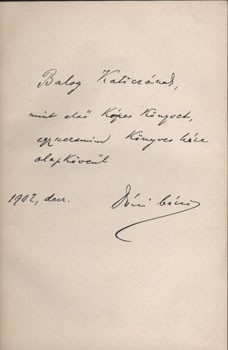 Schiller, (Friedrich) Schiller, (Friedrich): -- költeményei. Ford. és bev. ell. Dóczi Lajos. Dóczi Lajos dedikációjával.
