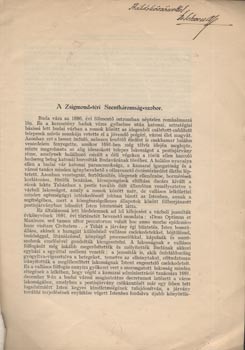 Schoen Arnold Schoen Arnold: A Zsigmond-téri Szentháromság-szobor. Dedikált példány.