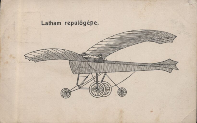 Repülés, aviatika. Latham repülőgépe. Repülés, aviatika. Latham repülőgépe.
