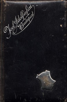 A budapesti Joel Adolf és fiai monogramos kelengyeleltár-füzete az 1900-as évek elejéről. A budapesti Joel Adolf és fiai monogramos kelengyeleltár-füzete az 1900-as évek elejéről.