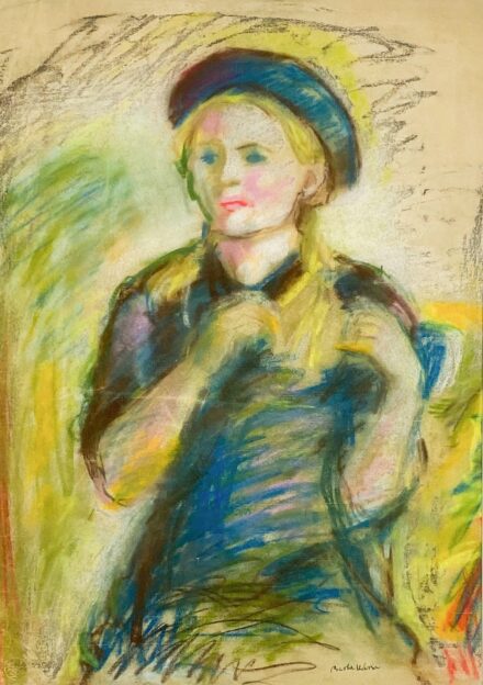 Barta Mária (1897-1969): Kalapos lány