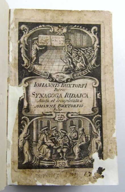 Judaika. Antik könyvek. Buxtorf, Johannes Judaika. Antik könyvek. Buxtorf, Johannes: Synagoga judaica de Judaeorum Fide, Ritibus, Ceremoniis, tam Publicis & Sacris, quam Privatis, in domestica vivendi ratione: Tertia hac Editione...