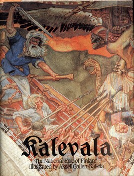 Kalevala.  Kalevala. The epos was created out of a compilation of ancianet finnish runes by Elias Lönnrot. Ill. by Akseli Gallen-Kallela. Translated by W. F. Kirby. Számozott példány.